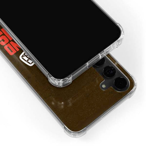 NFL Cleveland Browns Distressed Galaxy S24 Plus Clear Case